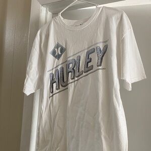 Hurley White Tee with Bold Logo